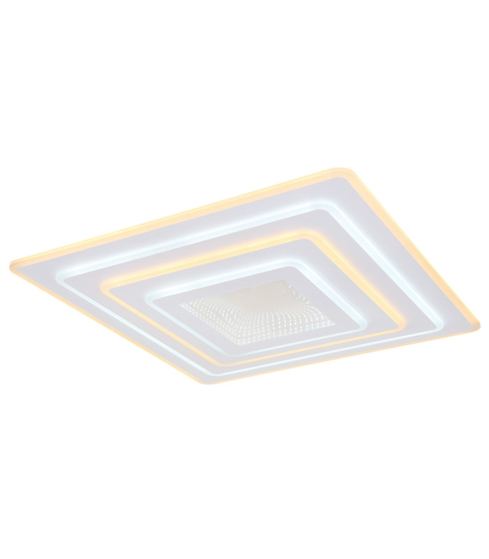 Jocelyn Sqaure Integrated LED Semi Flush Ceiling Light White Matt LED Dimmable 2700-6500K Remote Control-6
