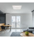 Jocelyn Sqaure Integrated LED Semi Flush Ceiling Light White Matt LED Dimmable 2700-6500K Remote Control-11