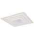 Jocelyn Sqaure Integrated LED Semi Flush Ceiling Light White Matt LED Dimmable 2700-6500K Remote Control-12
