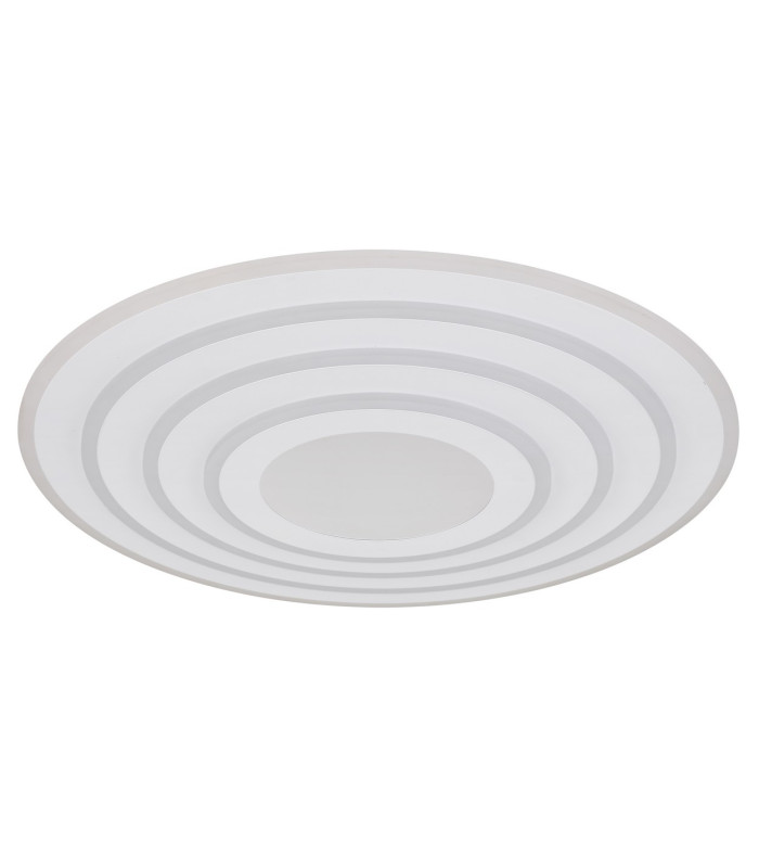 Jocelyn Round Integrated LED Semi Flush Ceiling Light White Matt LED Dimmable 2700-6500K Remote Control-2