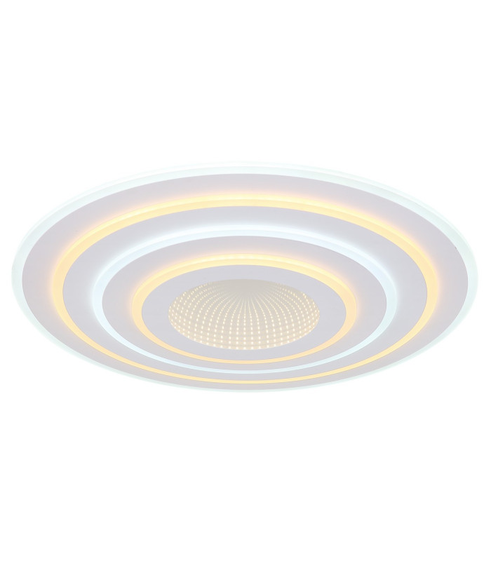Jocelyn Round Integrated LED Semi Flush Ceiling Light White Matt LED Dimmable 2700-6500K Remote Control-4