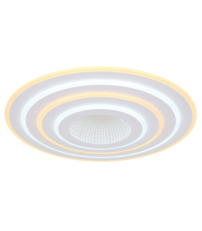 Jocelyn Round Integrated LED Semi Flush Ceiling Light White Matt LED Dimmable 2700-6500K Remote Control-5