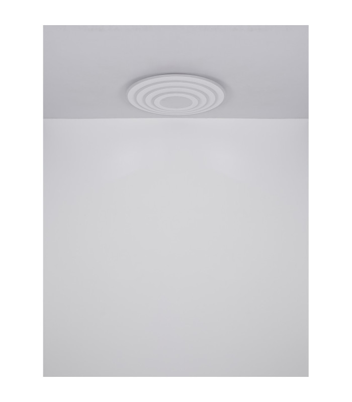 Jocelyn Round Integrated LED Semi Flush Ceiling Light White Matt LED Dimmable 2700-6500K Remote Control-8