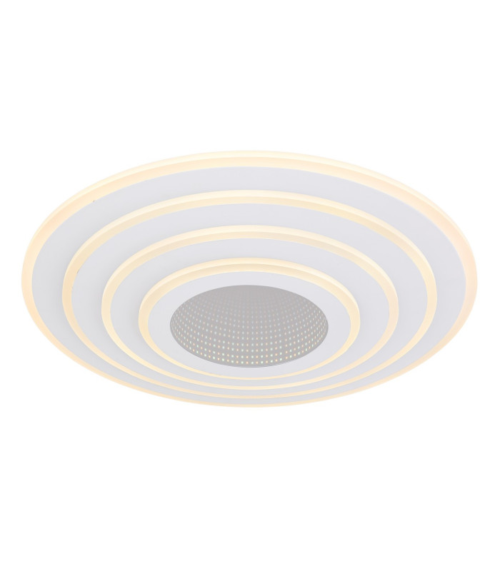 Jocelyn Integrated LED Semi Flush Ceiling Light White LED Dimmable 3000-6500K Remote Control Timer Tuya Smart-1