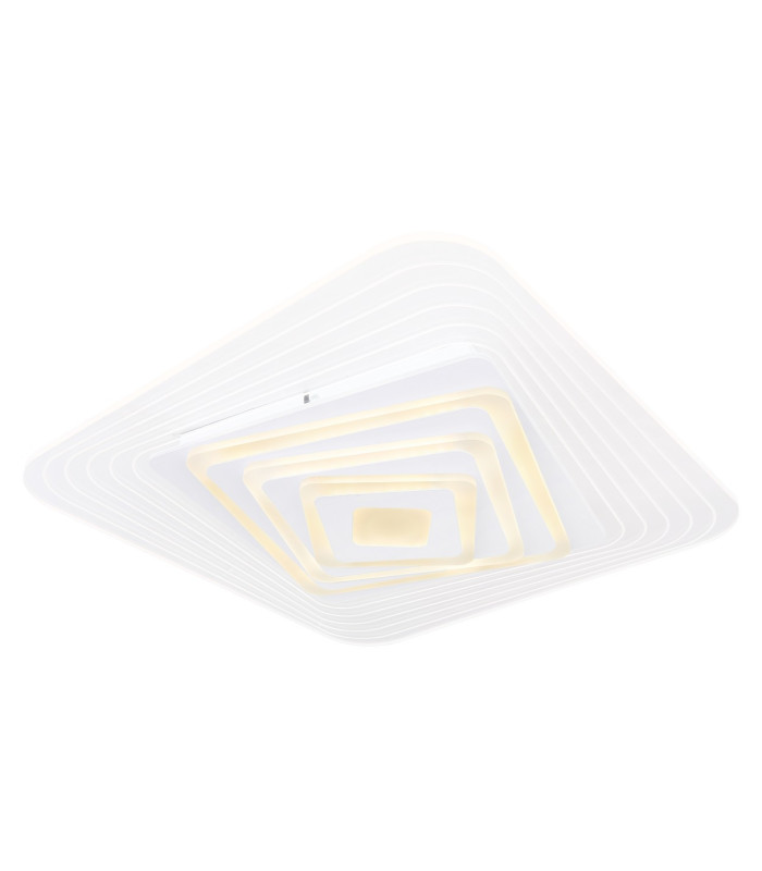 Jocelyn Sqaure Integrated LED Semi Flush Ceiling Light White LED Dimmable 3000-6500K Remote Control Tuya Smart-1