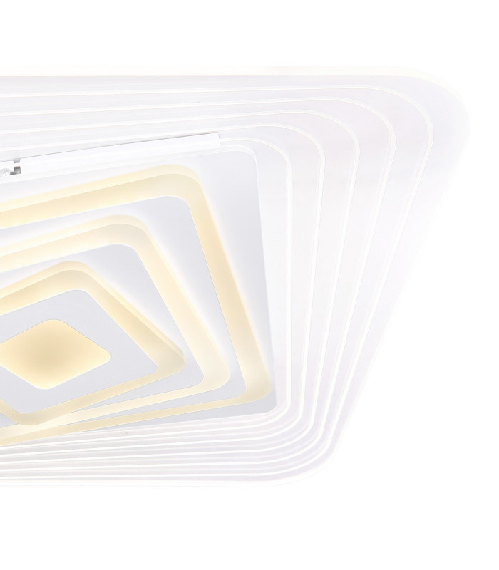 Jocelyn Sqaure Integrated LED Semi Flush Ceiling Light White LED Dimmable 3000-6500K Remote Control Tuya Smart-5