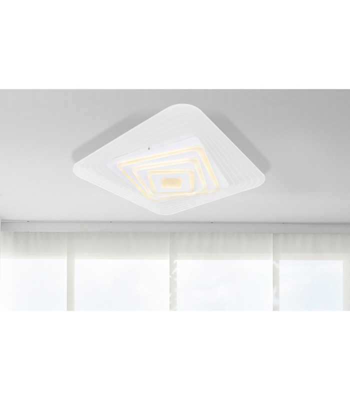 Jocelyn Sqaure Integrated LED Semi Flush Ceiling Light White LED Dimmable 3000-6500K Remote Control Tuya Smart-11