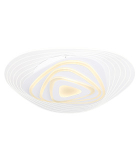Jocelyn Round Integrated LED Semi Flush Ceiling Light White LED Dimmable 3000-6500K Remote Control Tuya Smart-1