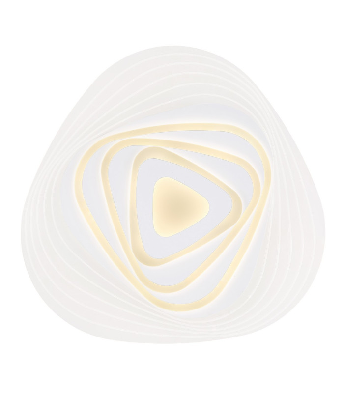 Jocelyn Round Integrated LED Semi Flush Ceiling Light White LED Dimmable 3000-6500K Remote Control Tuya Smart-3