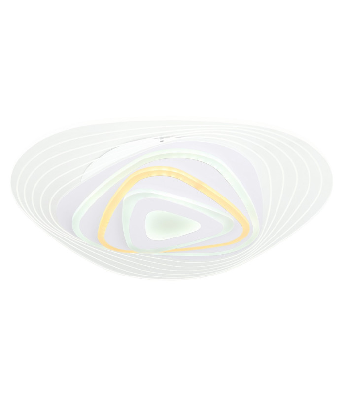 Jocelyn Round Integrated LED Semi Flush Ceiling Light White LED Dimmable 3000-6500K Remote Control Tuya Smart-6