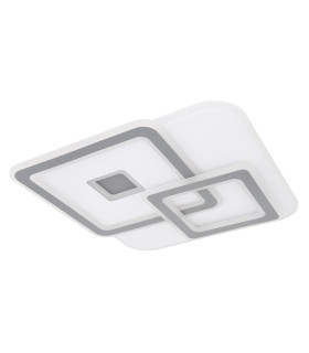 Kique Integrated LED Semi Flush Ceiling Light White Grey LED Dimmable 3000-6500K Remote Control Tuya Smart-2