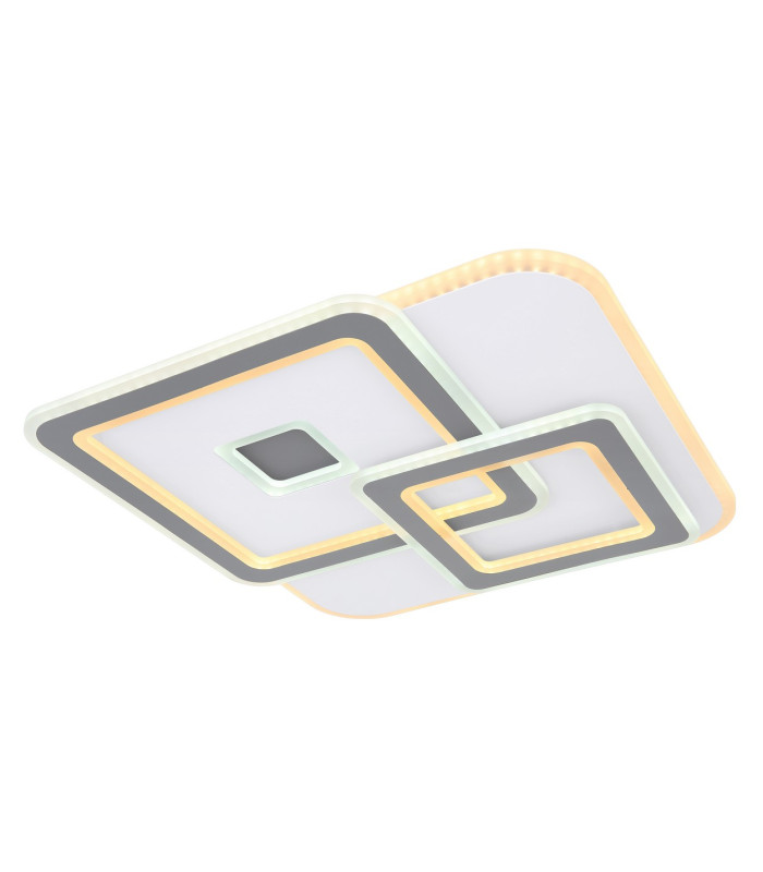Kique Integrated LED Semi Flush Ceiling Light White Grey LED Dimmable 3000-6500K Remote Control Tuya Smart-6