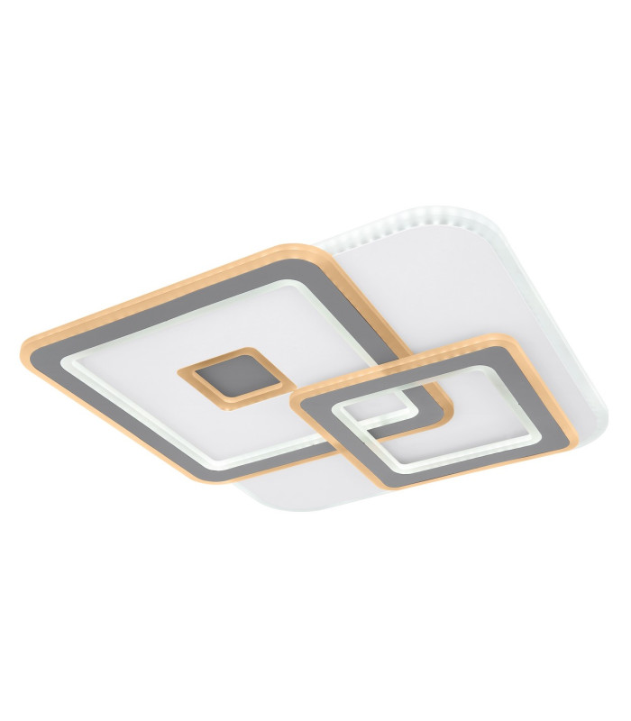 Kique Integrated LED Semi Flush Ceiling Light White Grey LED Dimmable 3000-6500K Remote Control Tuya Smart-8