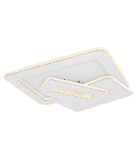 Kique Integrated LED Semi Flush Ceiling Light White LED Dimmable 3000-6500K Remote Control Tuya Smart-1