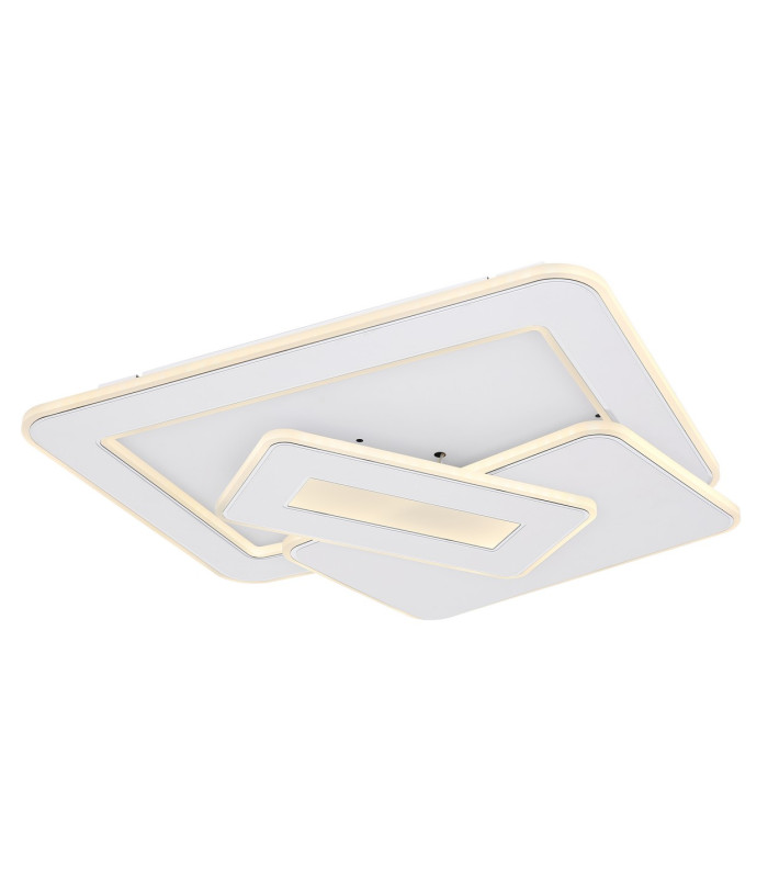 Kique Integrated LED Semi Flush Ceiling Light White LED Dimmable 3000-6500K Remote Control Tuya Smart-1