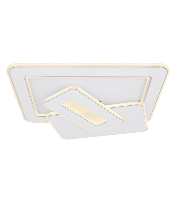 Kique Integrated LED Semi Flush Ceiling Light White LED Dimmable 3000-6500K Remote Control Tuya Smart-3