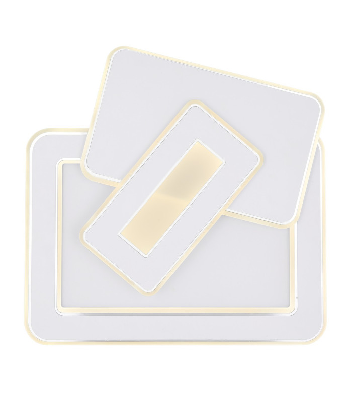 Kique Integrated LED Semi Flush Ceiling Light White LED Dimmable 3000-6500K Remote Control Tuya Smart-4