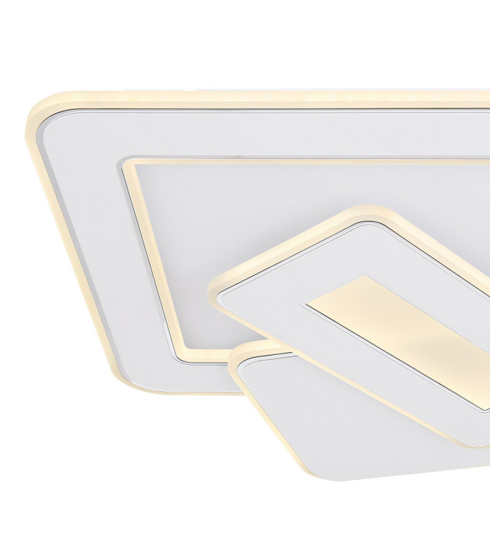 Kique Integrated LED Semi Flush Ceiling Light White LED Dimmable 3000-6500K Remote Control Tuya Smart-5