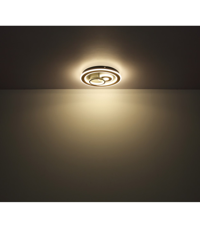 Chessy Integrated LED Semi Flush Ceiling Light Matt Black 2x LED Dimmable 2700-6500K Remote Control Tuya Smart-7