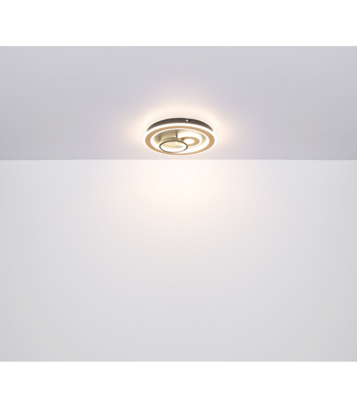 Chessy Integrated LED Semi Flush Ceiling Light Matt Black 2x LED Dimmable 2700-6500K Remote Control Timer Tuya Smart-8