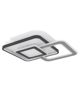 Brienna Integrated LED Semi Flush Ceiling Light White Matt LED 3000K-2