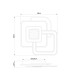 Brienna Integrated LED Semi Flush Ceiling Light White Matt LED 3000K-6