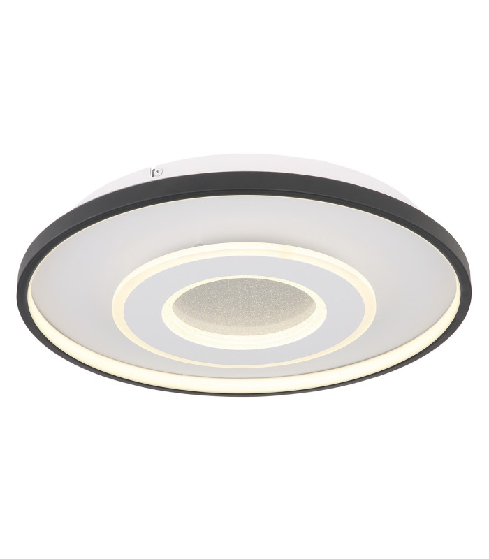 Brienna Integrated LED Semi Flush Ceiling Light White Matt LED Dimmable 2700-6000K Remote Control-1