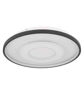 Brienna Integrated LED Semi Flush Ceiling Light White Matt LED Dimmable 2700-6000K Remote Control-2