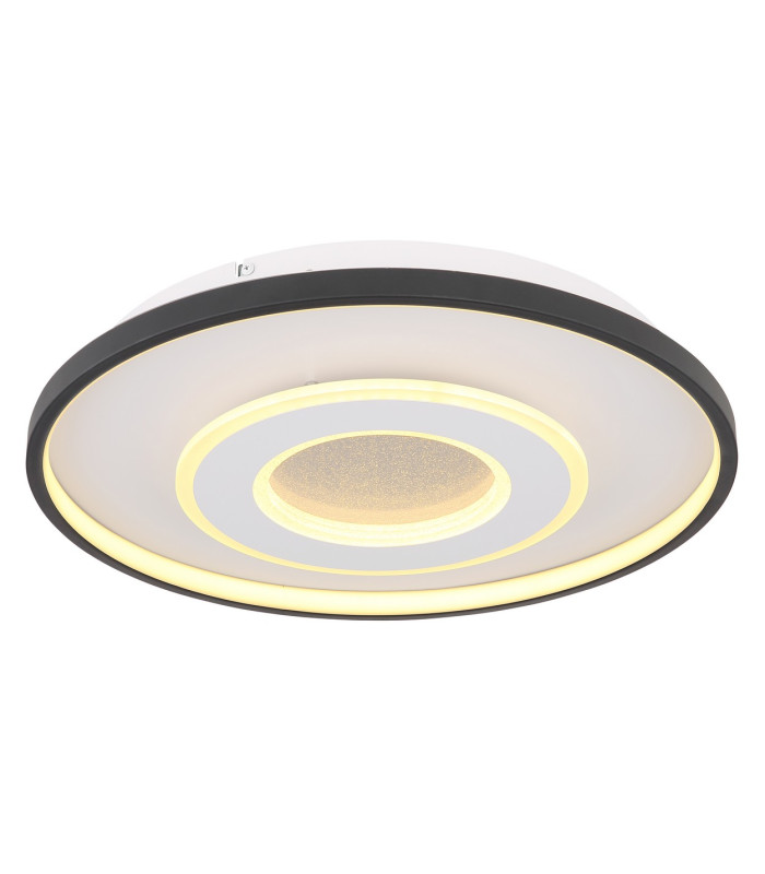 Brienna Integrated LED Semi Flush Ceiling Light White Matt LED Dimmable 2700-6000K Remote Control-4