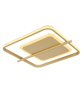 Reball Integrated LED Semi Flush Ceiling Light Gold Colors LED 3000K-1