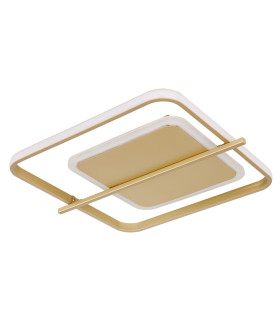 Reball Integrated LED Semi Flush Ceiling Light Gold Colors LED 3000K-2