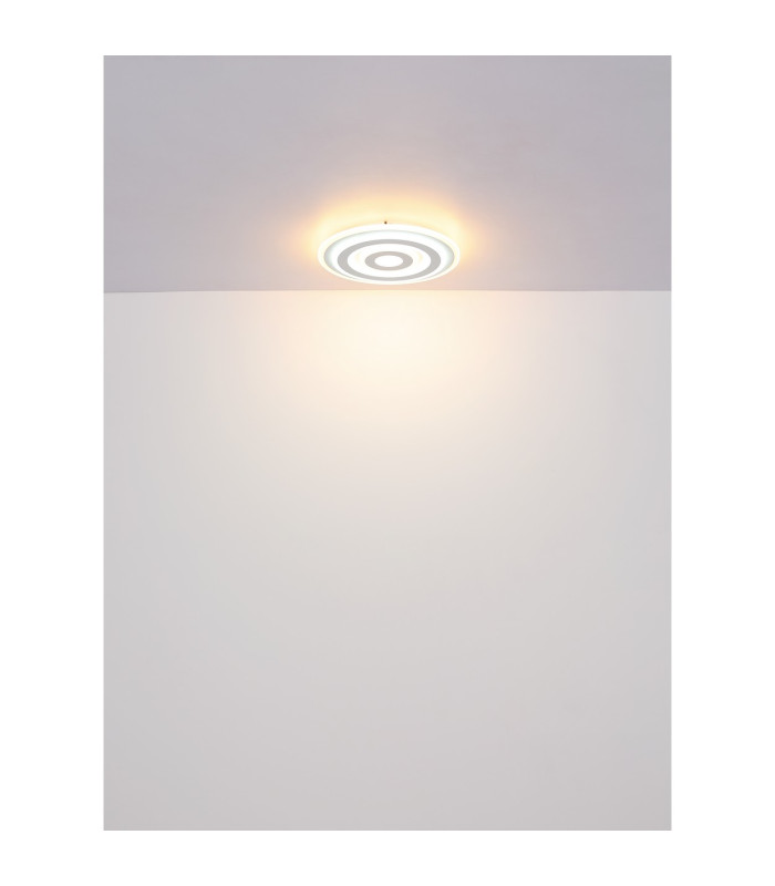 Alois Integrated LED Semi Flush Ceiling Light White Matt LED 2700-6500K-5