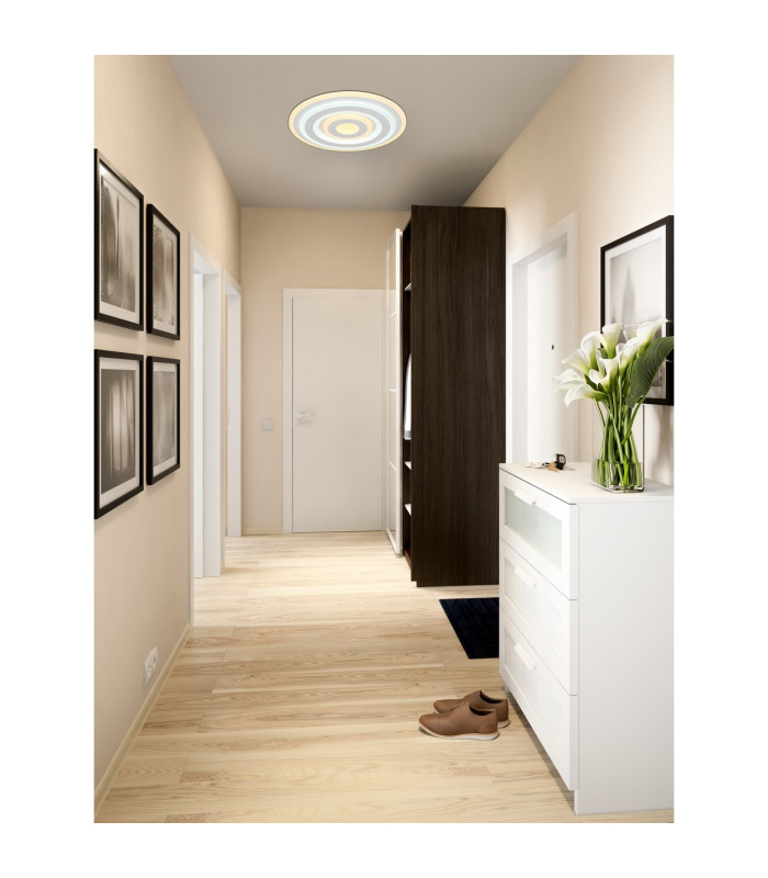 Alois Integrated LED Semi Flush Ceiling Light White Matt LED 2700-6500K-7