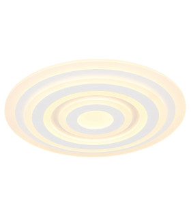 Alois Integrated LED Semi Flush Ceiling Light White Matt LED 3000K-1
