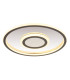 Cara Integrated LED Semi Flush Ceiling Light Grey Matt LED 3000K-1