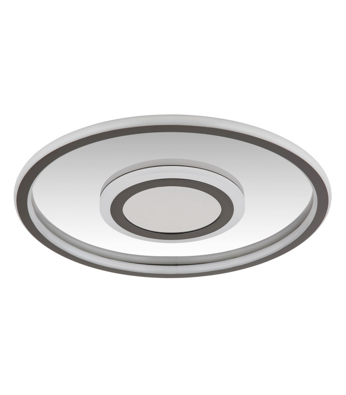 Cara Integrated LED Semi Flush Ceiling Light Grey Matt LED 3000K-2