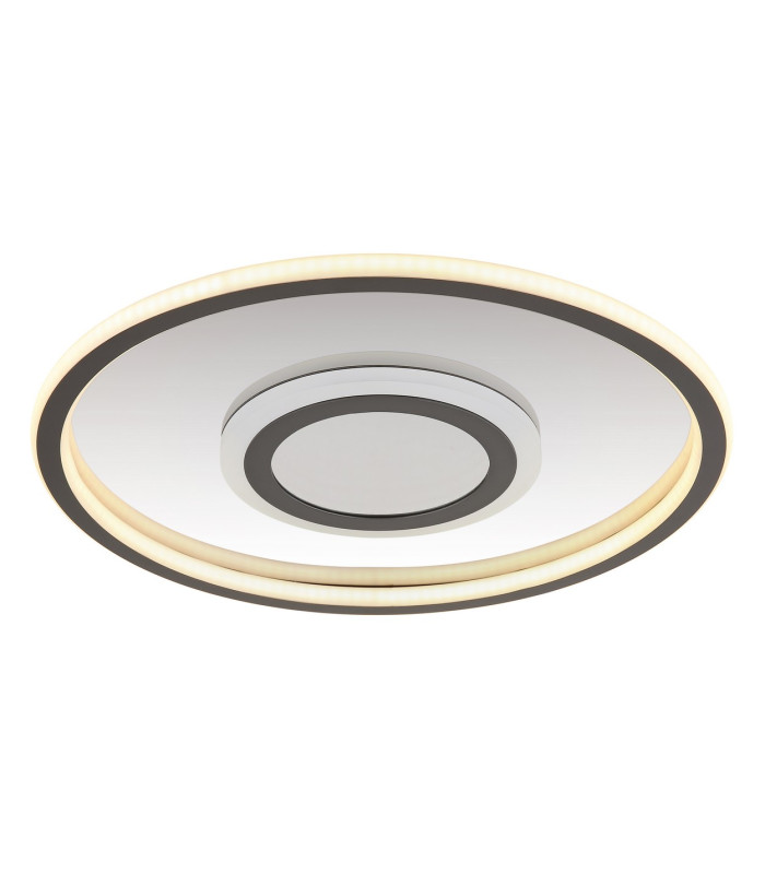 Cara Integrated LED Semi Flush Ceiling Light Grey Matt LED 3000K-4