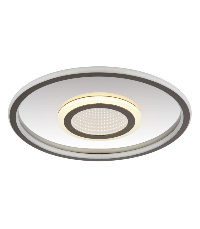 Cara Integrated LED Semi Flush Ceiling Light Grey Matt LED 3000K-5