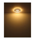 Cara Integrated LED Semi Flush Ceiling Light Grey Matt LED 3000K-6