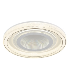 Alsuna Integrated LED Semi Flush Ceiling Light White Matt LED Dimmable 2700-6000K Remote Control-1