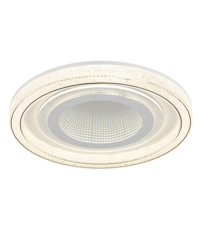 Alsuna Integrated LED Semi Flush Ceiling Light White Matt LED Dimmable 2700-6000K Remote Control-1