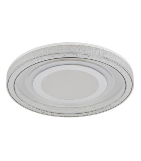 Alsuna Integrated LED Semi Flush Ceiling Light White Matt LED Dimmable 2700-6000K Remote Control-2