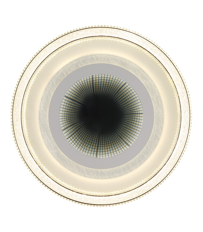 Alsuna Integrated LED Semi Flush Ceiling Light White Matt LED Dimmable 2700-6000K Remote Control-3