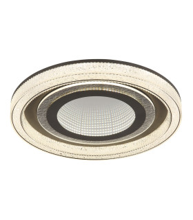 Alsuna Integrated LED Semi Flush Ceiling Light Anthracite Matt LED Dimmable 2700-6000K Remote Control-1