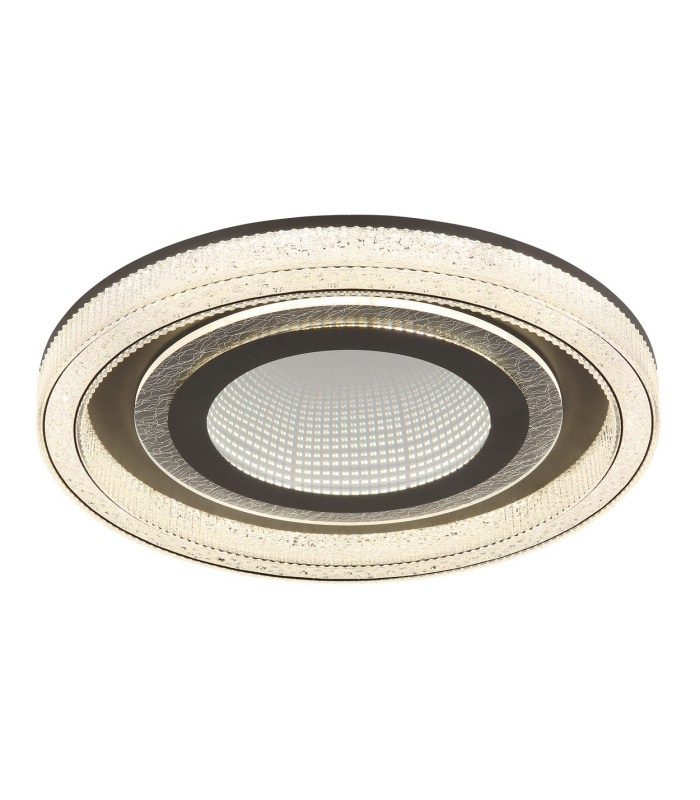 Alsuna Integrated LED Semi Flush Ceiling Light Anthracite Matt LED Dimmable 2700-6000K Remote Control-1