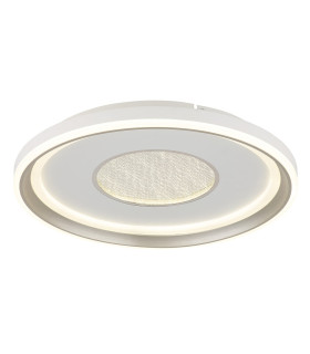 Eila Integrated LED Semi Flush Ceiling Light White Matt LED Dimmable 2700-6000K Remote Control Timer-1