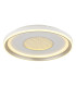 Eila Integrated LED Semi Flush Ceiling Light White Matt LED Dimmable 2700-6000K Remote Control Timer-4