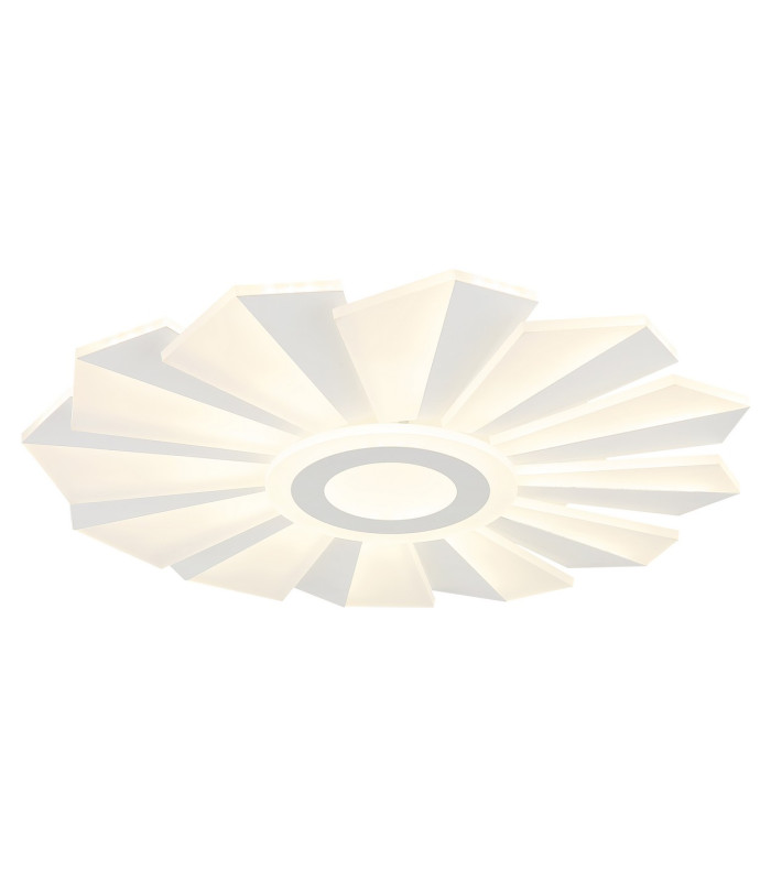 Alwina Integrated LED Semi Flush Ceiling Light White Matt LED Dimmable 2700-6000K Remote Control Timer-1