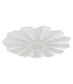 Alwina Integrated LED Semi Flush Ceiling Light White Matt LED Dimmable 2700-6000K Remote Control Timer-2