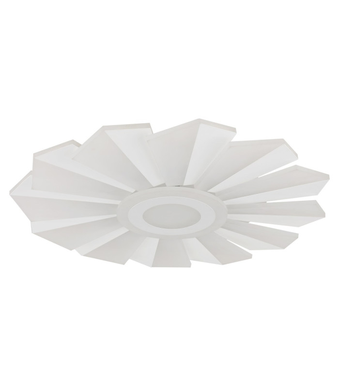Alwina Integrated LED Semi Flush Ceiling Light White Matt LED Dimmable 2700-6000K Remote Control Timer-2